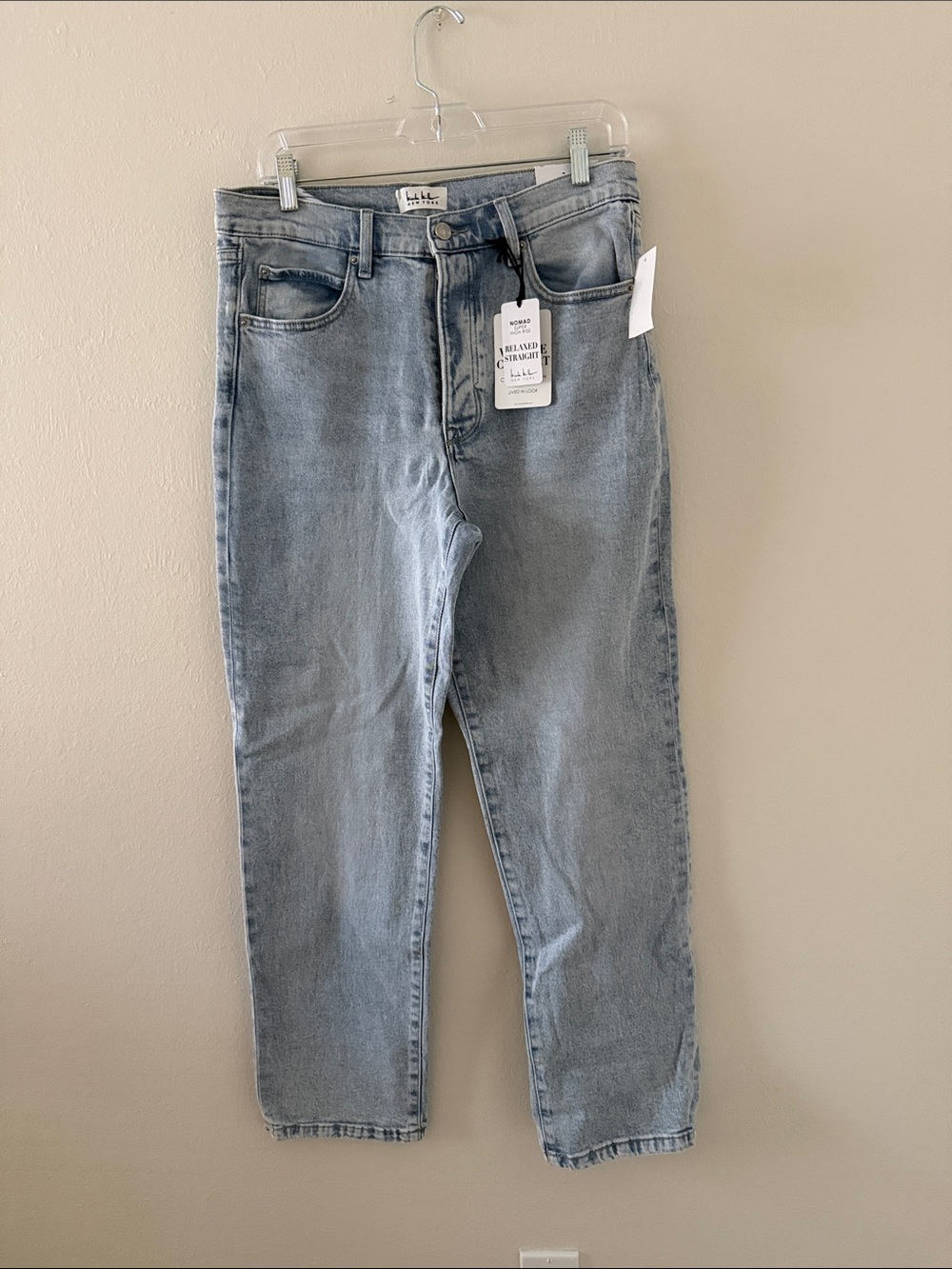 Nicole Miller NY Vintage Comfort Nomad High Rise Straight Leg Button-fly Jeans